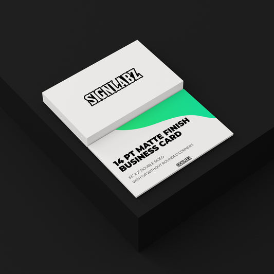 Carte de visite finition mate 14 PT