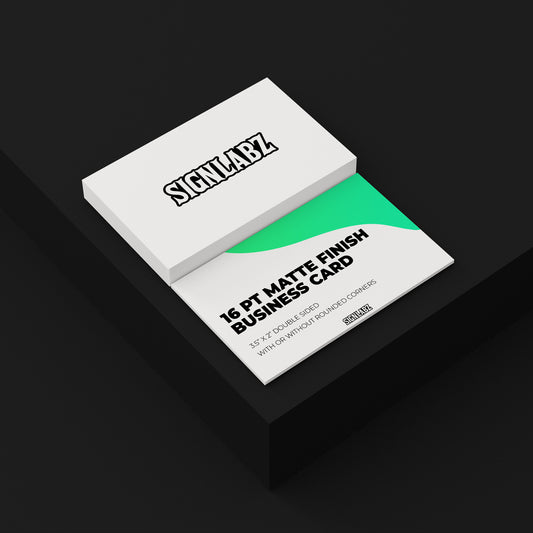Carte de visite finition mate 16 PT